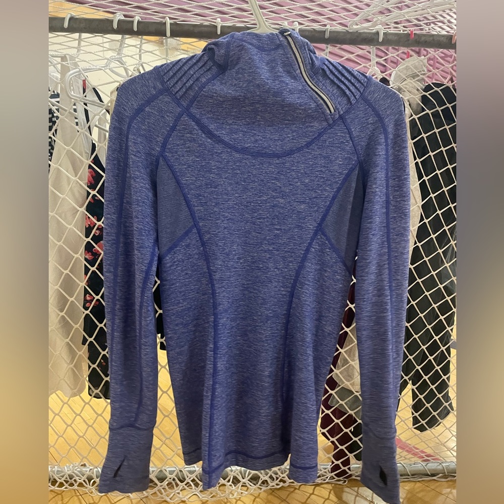 Women's Long-Sleeve Quarter-Zip Active Top - Blue